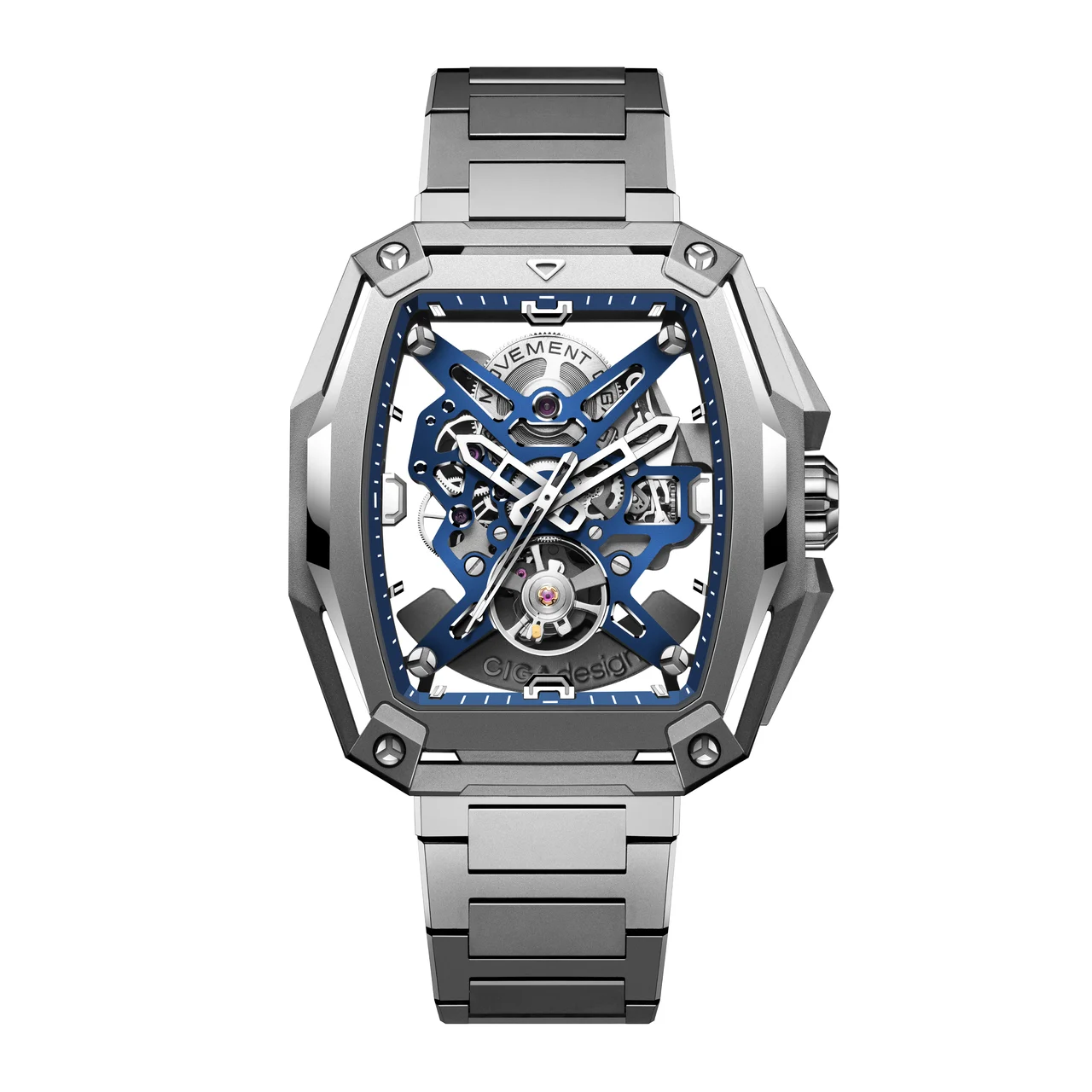 CIGA Design Skeleton Automatic Watch Hunter Titanium Z041-TIBU-1T kol saati
