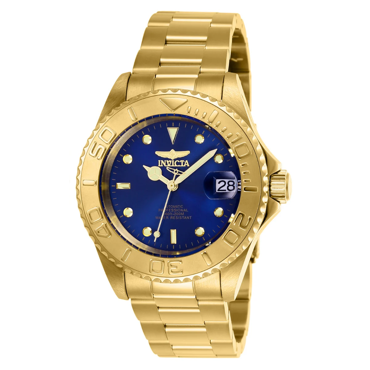 Invicta Pro Diver Automatic Watch - 40mm, Gold (26997) 40 mm kol saati