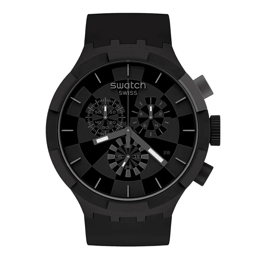 Swatch Checkpoint Black SB02B400 47 mm kol saati
