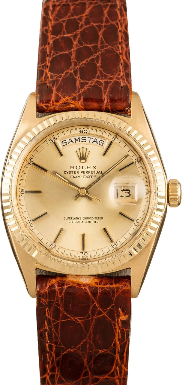 Rolex ROLEX, REF. 1802, DAY-DATE, STARDUST DIAL, RETAILED BY TIFFANY & 35 mm kol saati