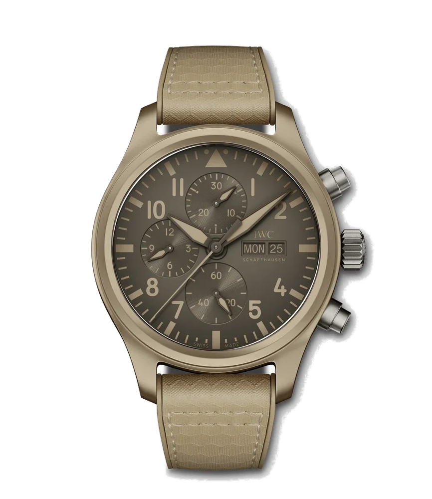IWC Pilots Watch Chronograph Top Gun Edition Mojave Desert IW389103 44.5 mm kol saati