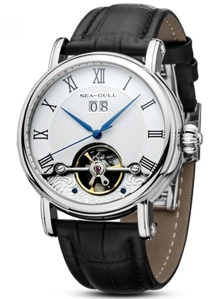 Sea-Gull Automatic Watch with Big Date, Sapphire Crystal #819.382 kol saati