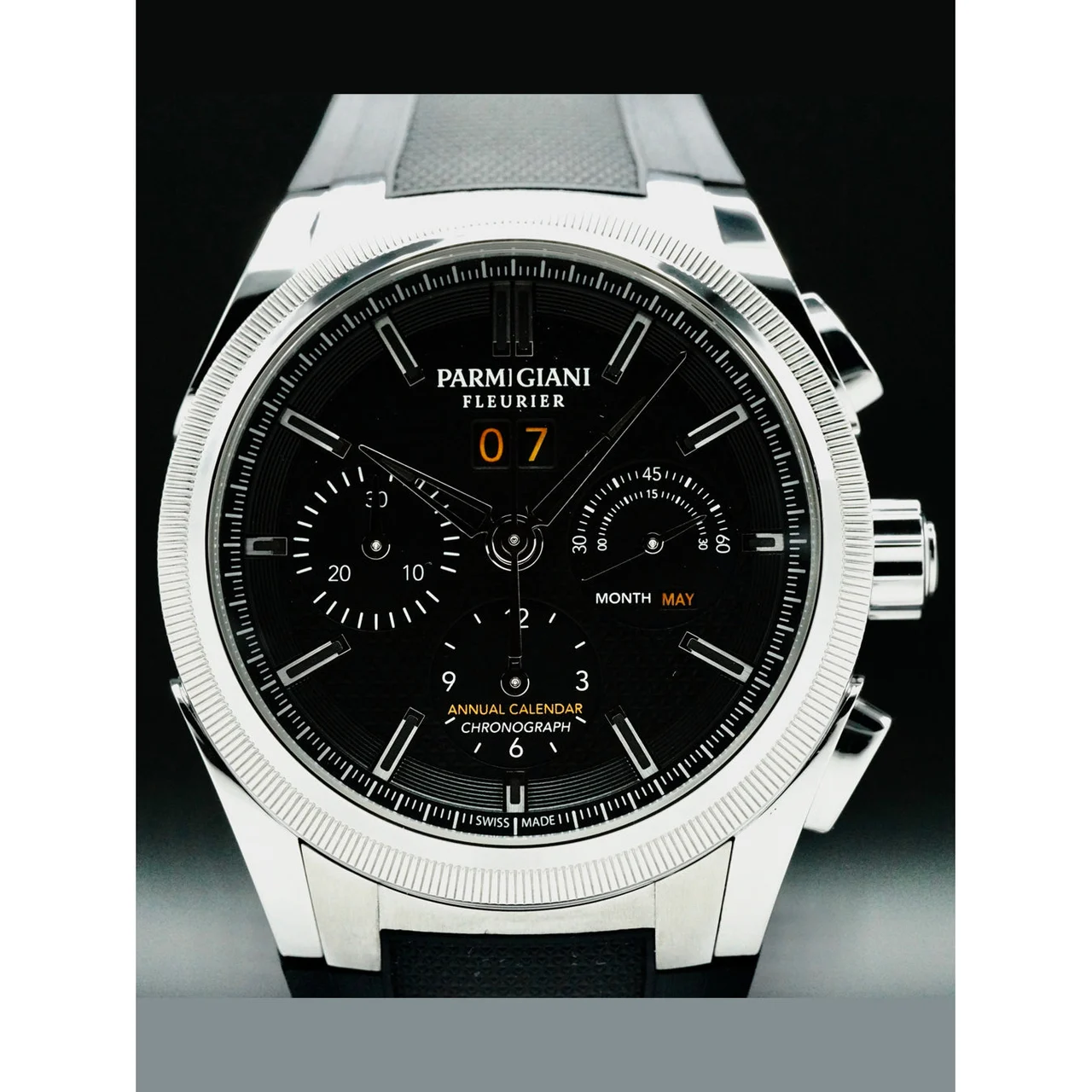 Parmigiani Fleurier Tondagraph GT Acier PFC906-0000210-B00182 210000046773 42 mm kol saati