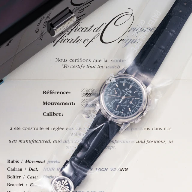 Patek Philippe PATEK PHILIPPE REF. 5970P PREPETUAL CALENDAR CHRONOGRAPH PLATINUM, FACTORY