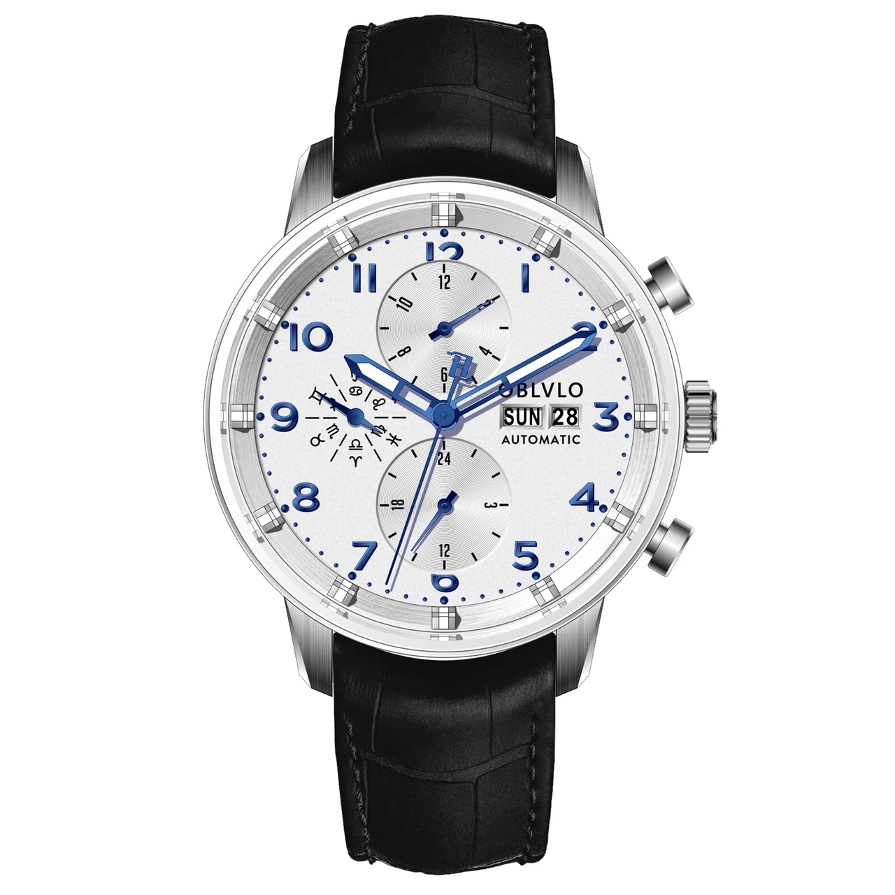 OBLVLO Series OBL-IM-MU-YWB-1 42 mm kol saati