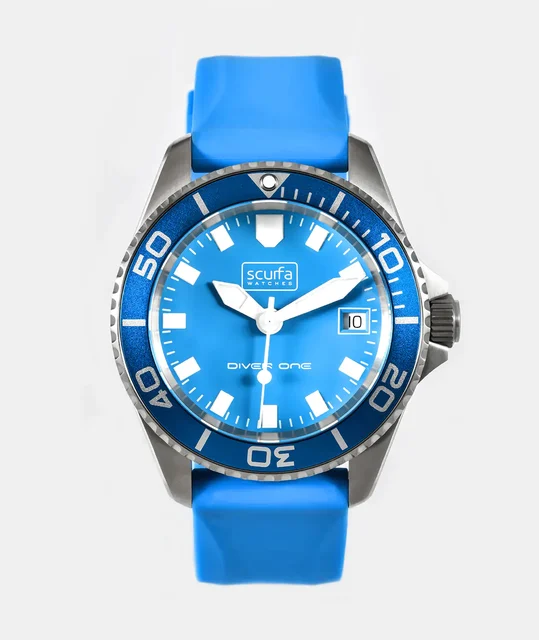Scurfawatches D1-500-TITANIUM-LIGHT-BLUE-24 kol saati