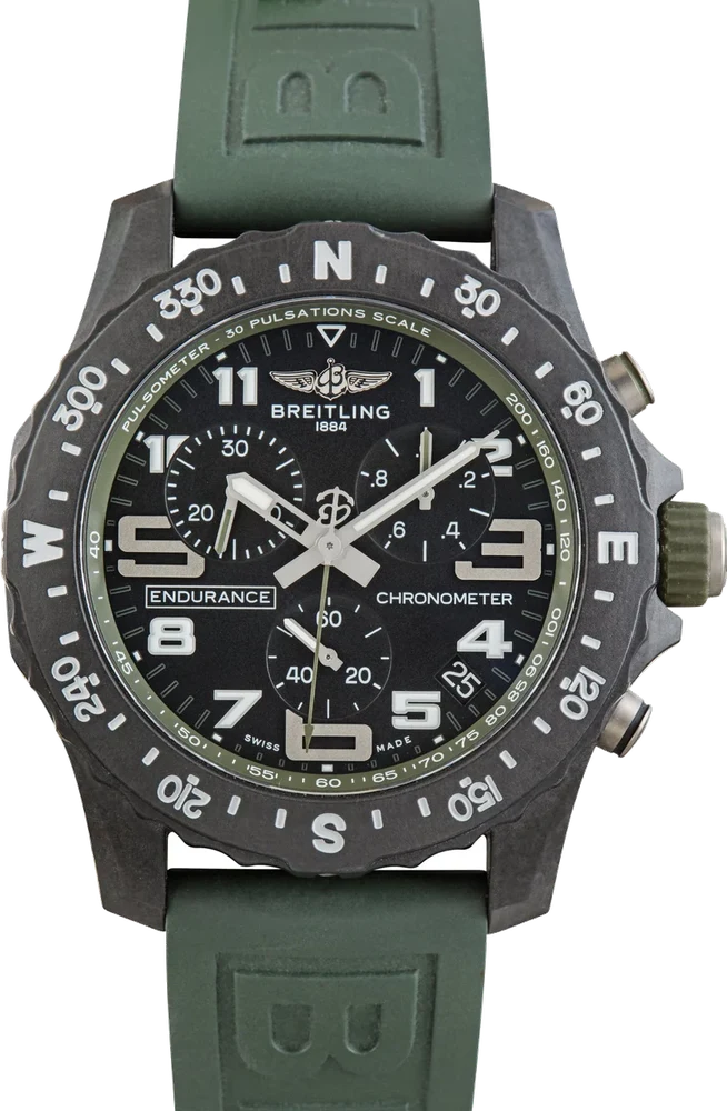 Breitling Endurance Pro 44 Breitlight Green Strap X82310D31B1S1 44 mm kol saati