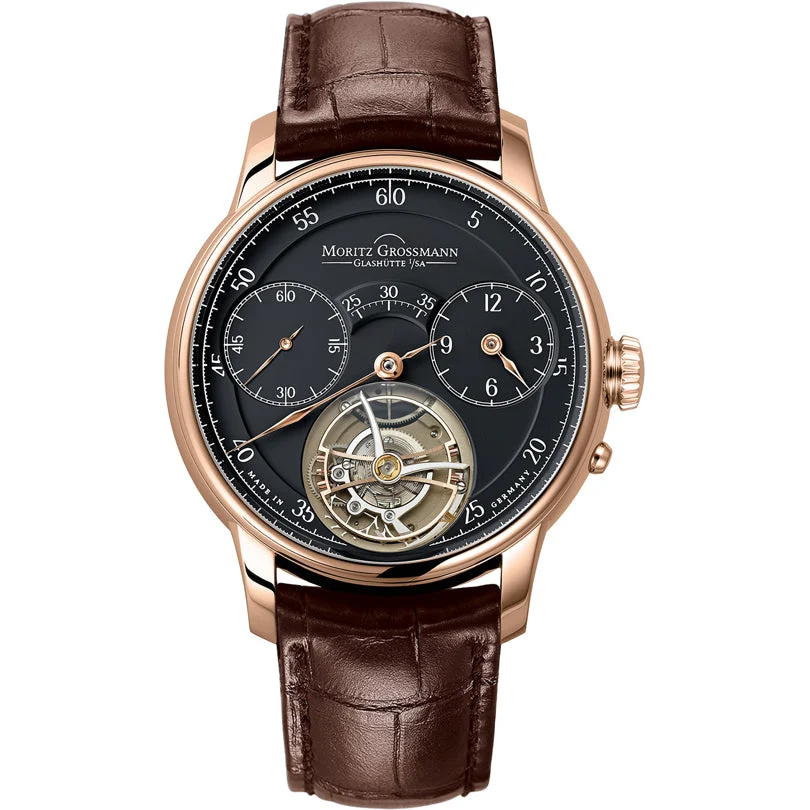 Moritz Grossmann Benu Tourbillon Rose Gold Black Dial MG-003077 kol saati