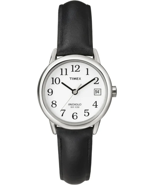 Timex Easy Reader® 25mm Leather Strap Watch T2H3319J kol saati