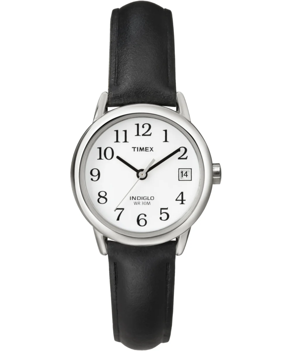 Timex Easy Reader® 25mm Leather Strap Watch T2H3319J kol saati