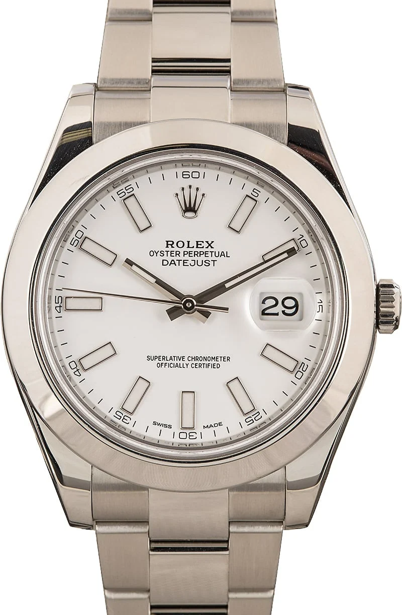 Rolex Datejust II Luminous Markers 116300WSO 41 mm kol saati