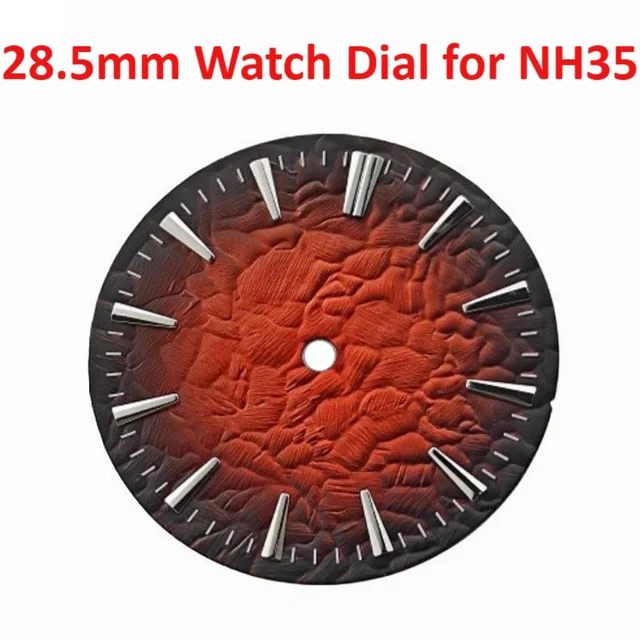 Tandorio Watch Dial Stone Grain NH36 Surface Diving Watch Using Modified Mechanical Watch 