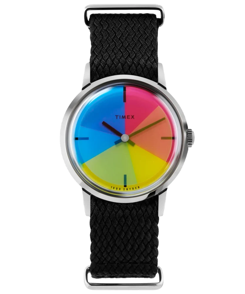 Timex Todd Snyder Marlin Hand-Wound 1969 Color Flicks Reissue TW2T83100 34 mm kol saati