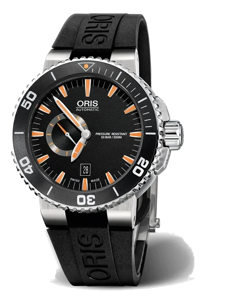 Oris Aquis Small Second, Date 01 743 7673 4159-07 4 26 34EB 46 mm kol saati