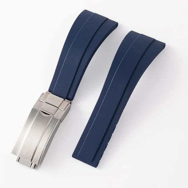 Watchdives Cut-to-Size CTS TPU Rubber Watch Strap WDS006可剪表带TPU - 黑色-20mm- 无扣9 (库存) kol sa