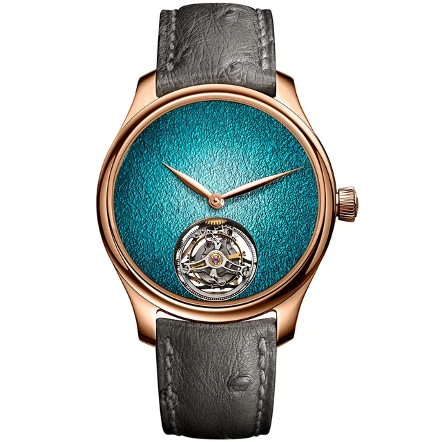 H. Moser & Cie. - Moser & Cie. 1805-0400 Endeavour Tourbillon Rose Gold Turquoise Enamel k