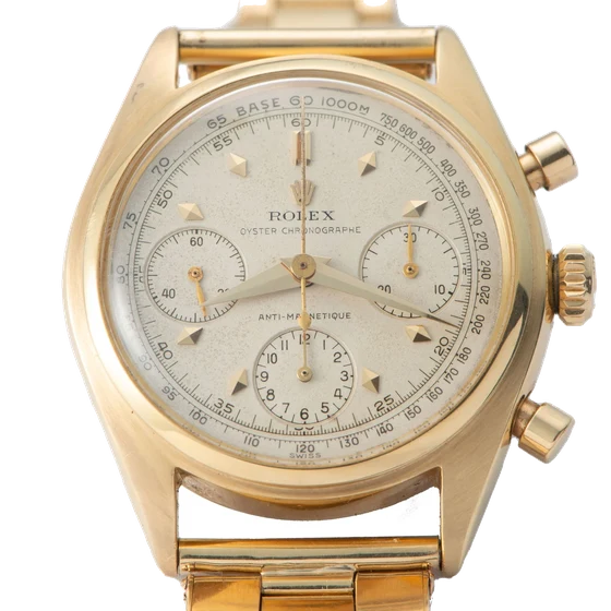 Rolex ROLEX REF. 6034 PRE-DAYTONA, PINK DIAL, PINK GOLD kol saati