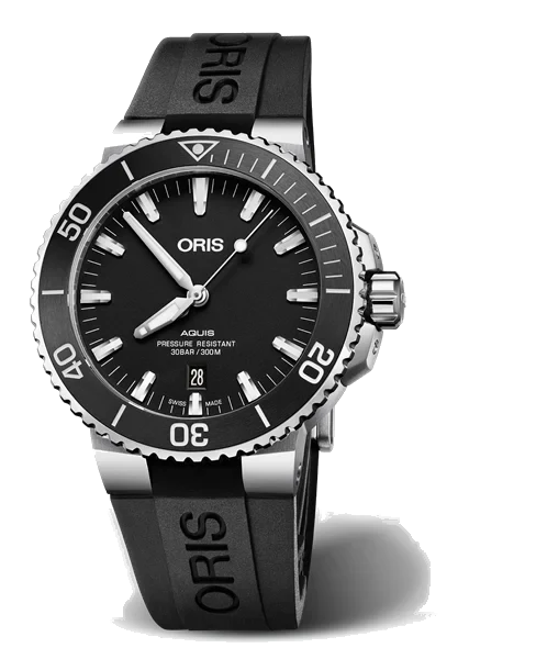 Oris Aquis Date 01 733 7730 4154-07 4 24 64EB 43.5 mm kol saati