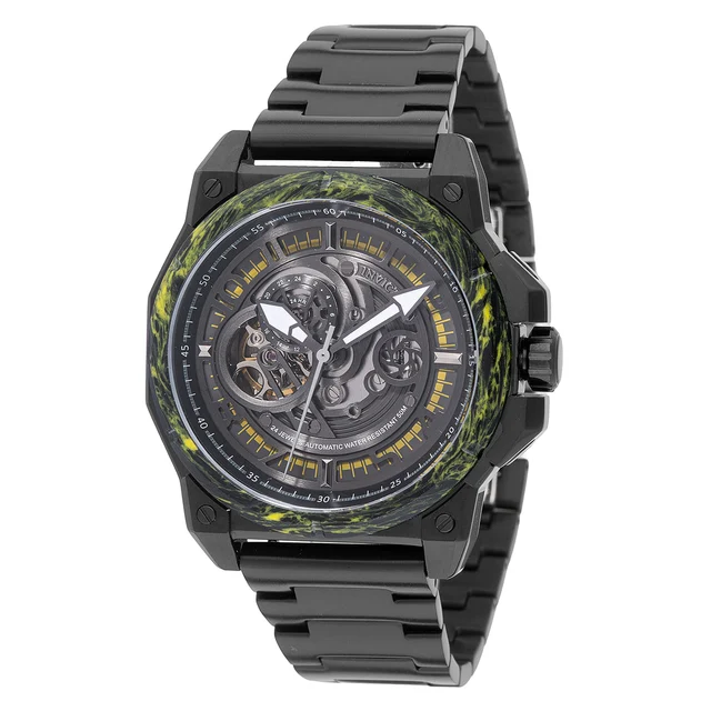Invicta Rally Automatic Watch w/ Skeleton Dial - 43mm, Black (69511) kol saati