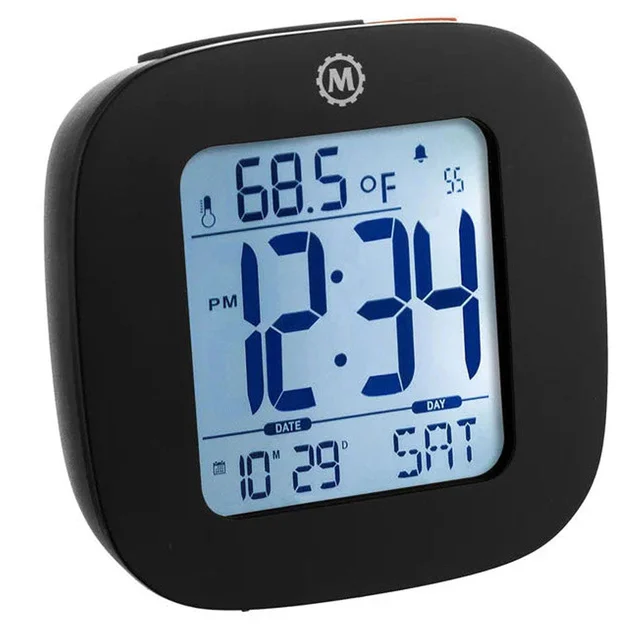 Marathon Compact LCD Alarm Clock #CL030058 CL030058-BK-00-NA kol saati