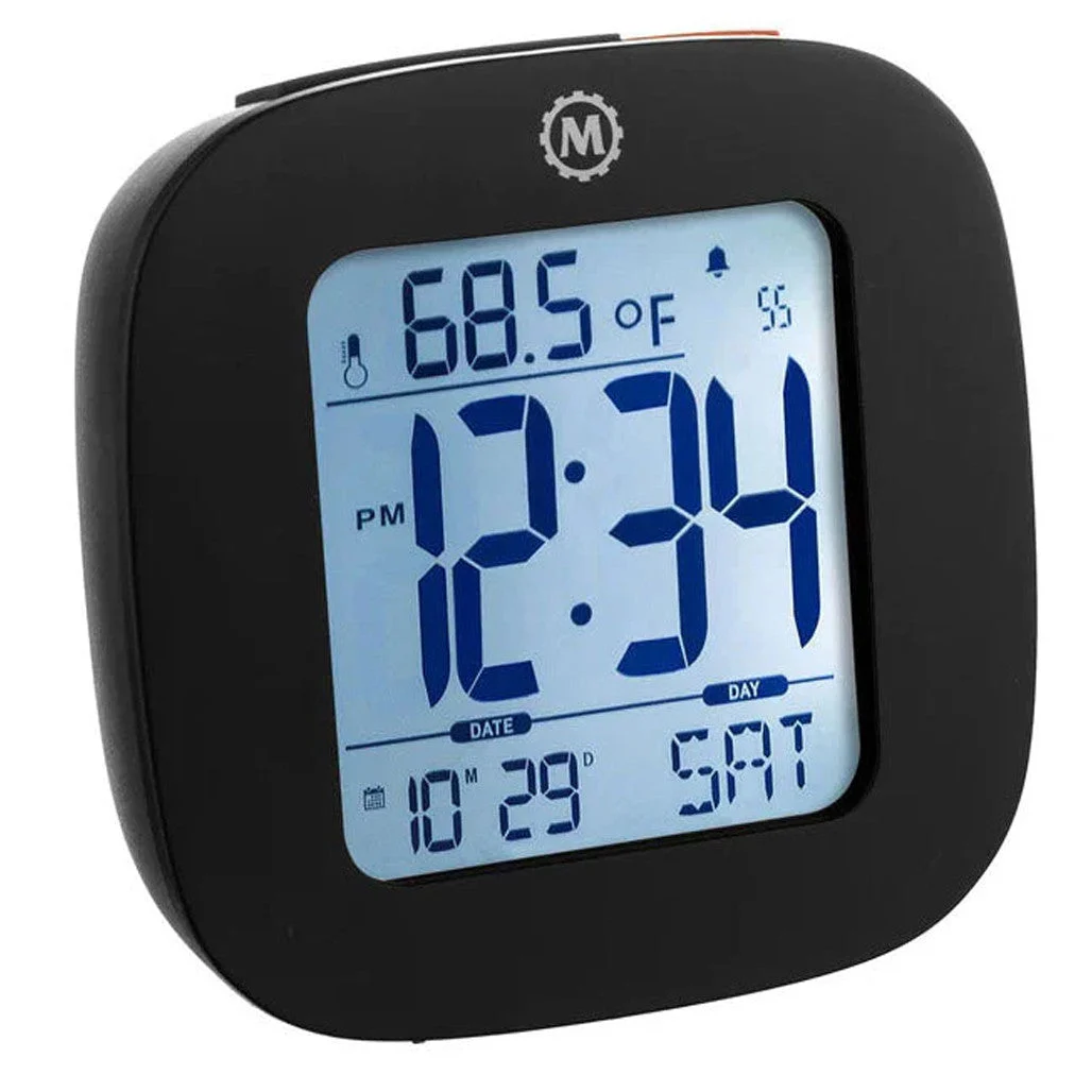 Marathon Compact LCD Alarm Clock #CL030058 CL030058-BK-00-NA kol saati