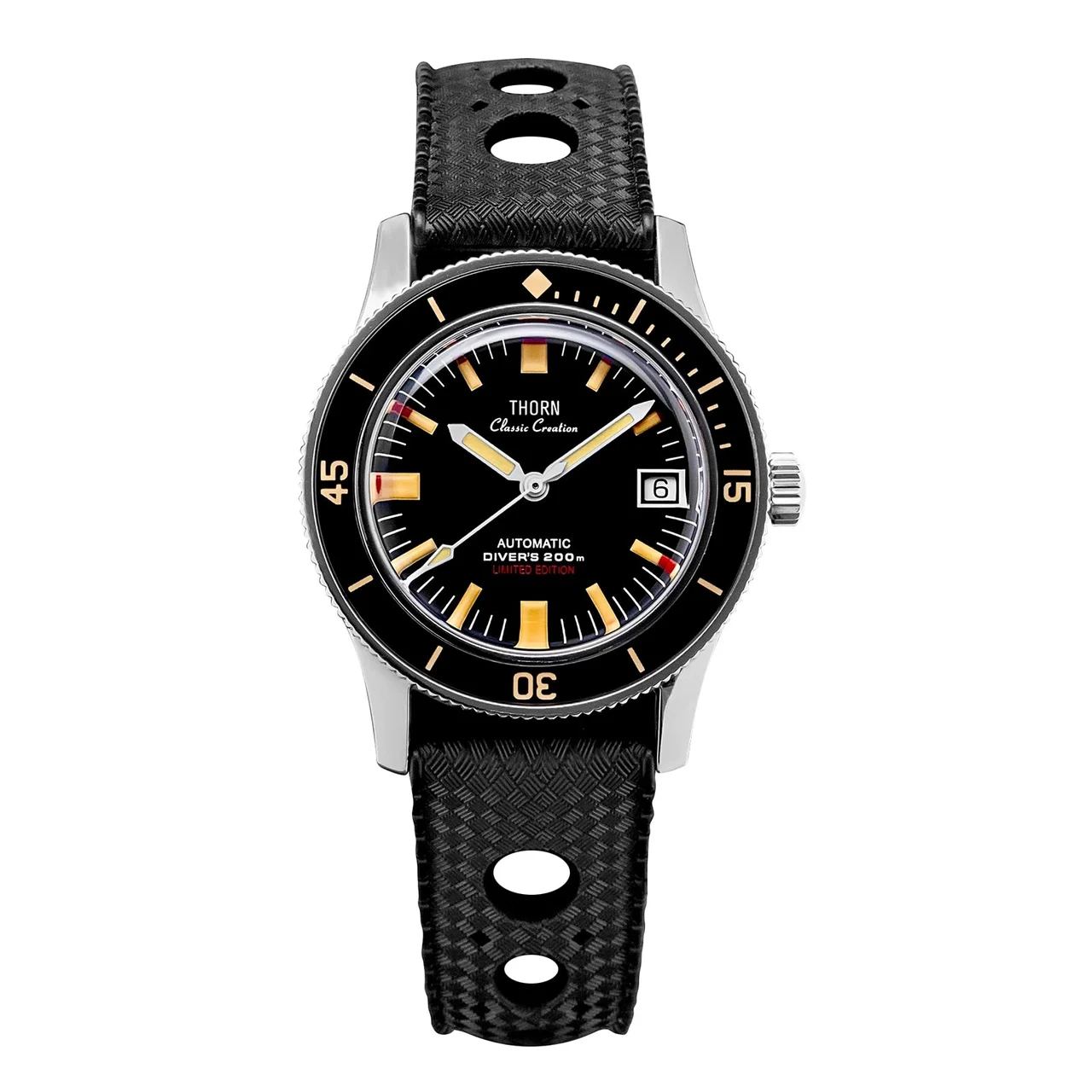 THORN Titanium 50-Fathoms Dive Watch 欧-二手代发-Nancy-TF-0229 38 mm kol saati