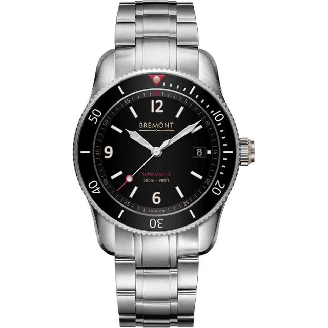 Bremont Supermarine S300 Black on Bracelet S300-BK-B N210000031982 kol saati