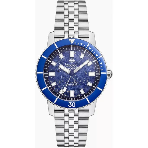 Zodiac Compression Diver Blue Lapis Lazuli Dial ZO9312 40 mm kol saati