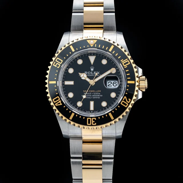 Rolex Sea-Dweller Black Dial 43mm Two Tone Oyster M126603-0001 210009N36175 kol saati