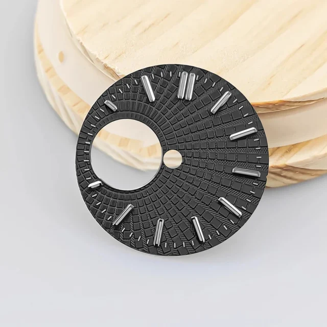 Tandorio Dial 28.5mm Watch Dial Green Luminous for NH38/NH34 Movement Modification Watch A