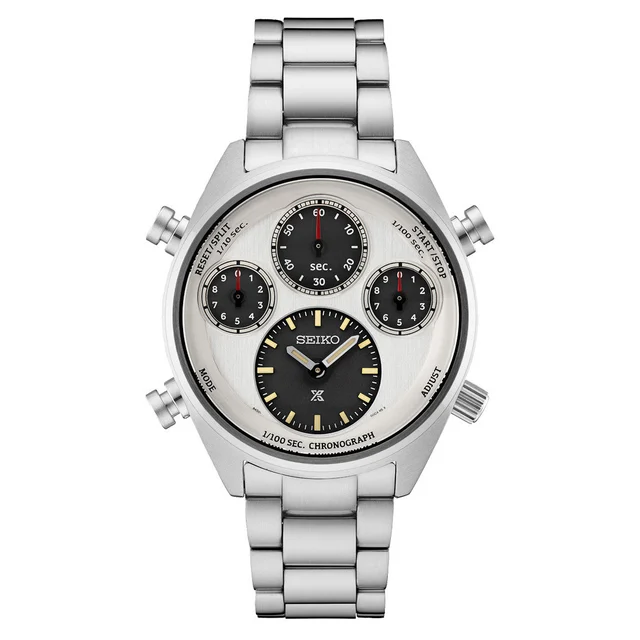 Seiko Prospex Speedtimer Solar 1/100 second Ltd Ed Chronograph with White Dial #SFJ009 kol