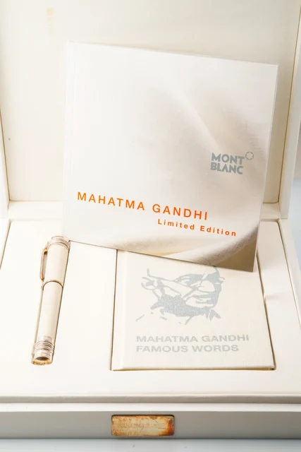 Montblanc Ref. 28782, No. 105 591, made in 2009 “Mahatma Gandhi”, commemorative limited ed
