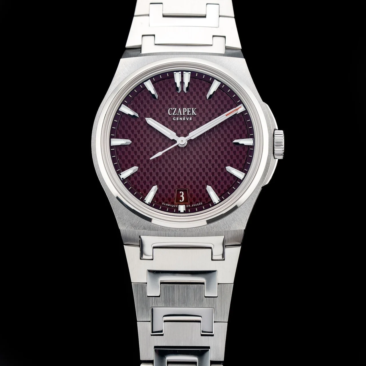 CZAPEK Antarctique Burgundy Passage De Drake Limited Edition 210009N33009 40.5 mm kol saati