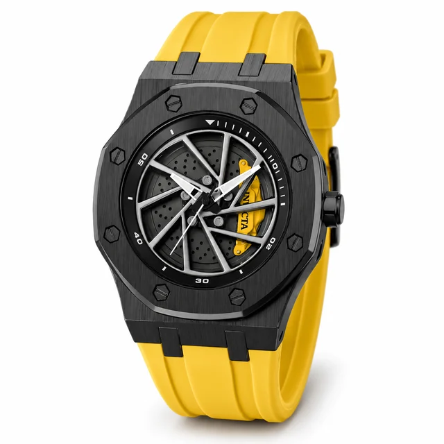 Invicta Speedway Rim Watch - 42mm. Yellow (69493) kol saati