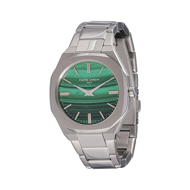 Elysee Maison 8 Chrysanthème ’ Watch - Stainless Steel Case, Jade Green Dial with Stainles