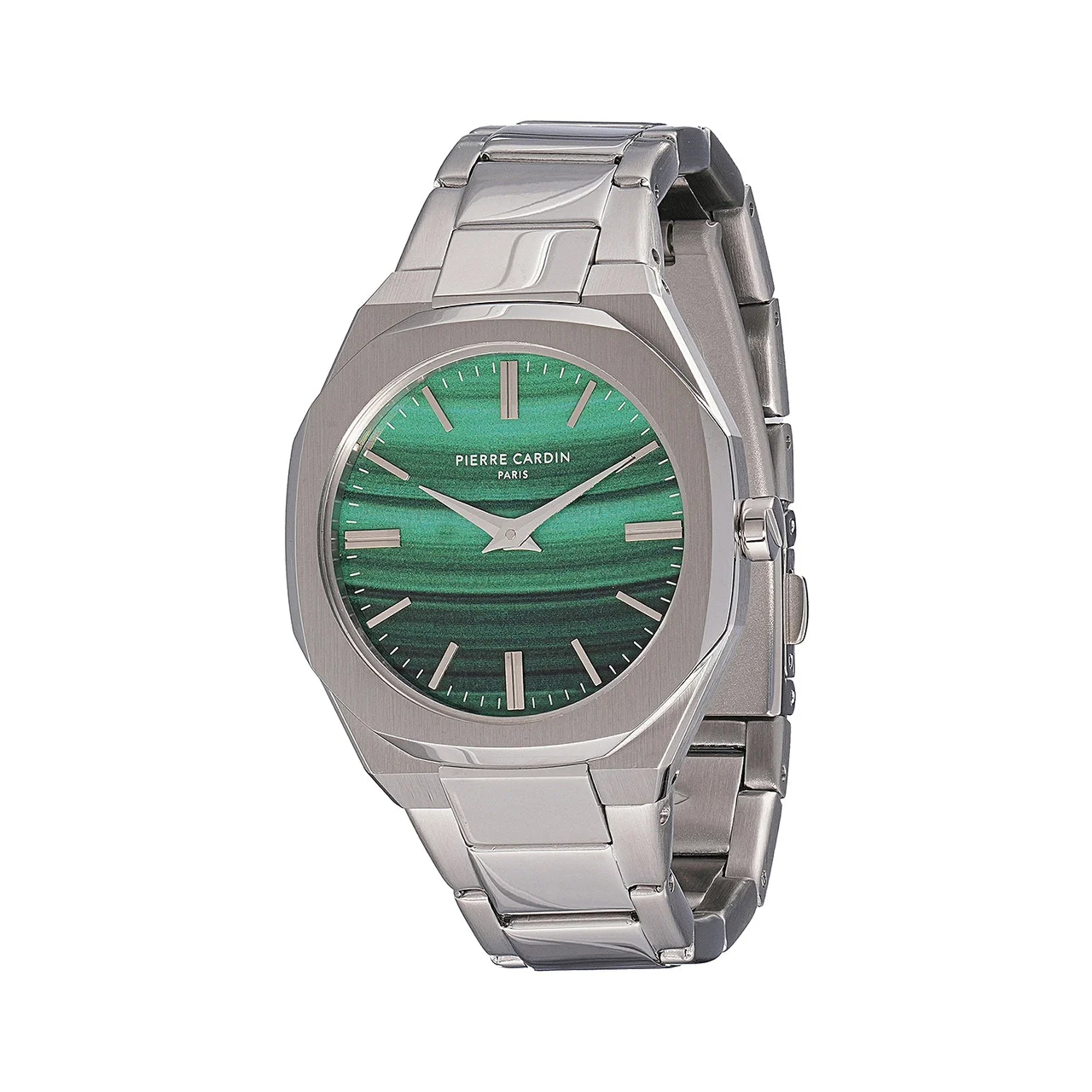 Elysee Maison 8 Chrysanthème ’ Watch - Stainless Steel Case, Jade Green Dial with Stainless Steel Band CF.1008.MS.3 32 mm kol saati