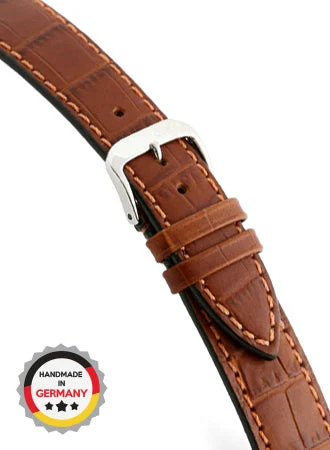RIOS Grained Leather Orlando - Cognac - Alligator Grained 5206/RI kol saati