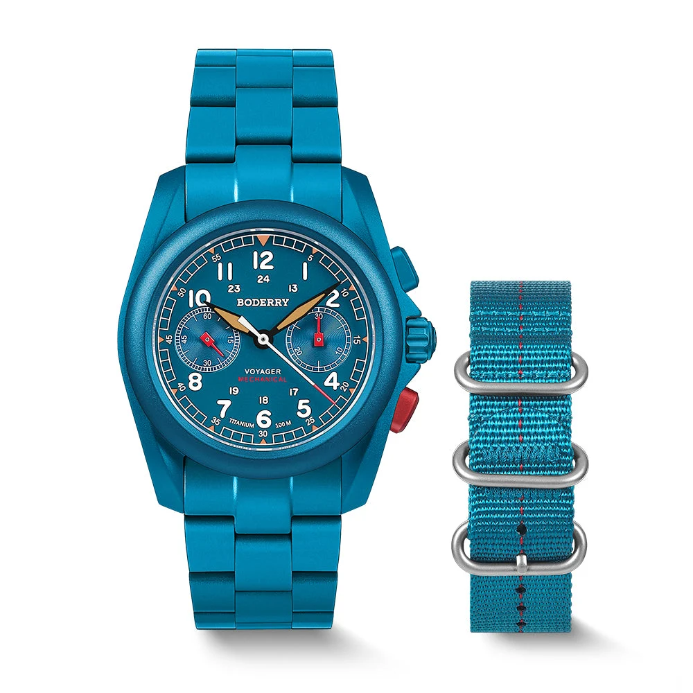 BODERRY Voyager BD-M02TBC-03B 40 mm kol saati