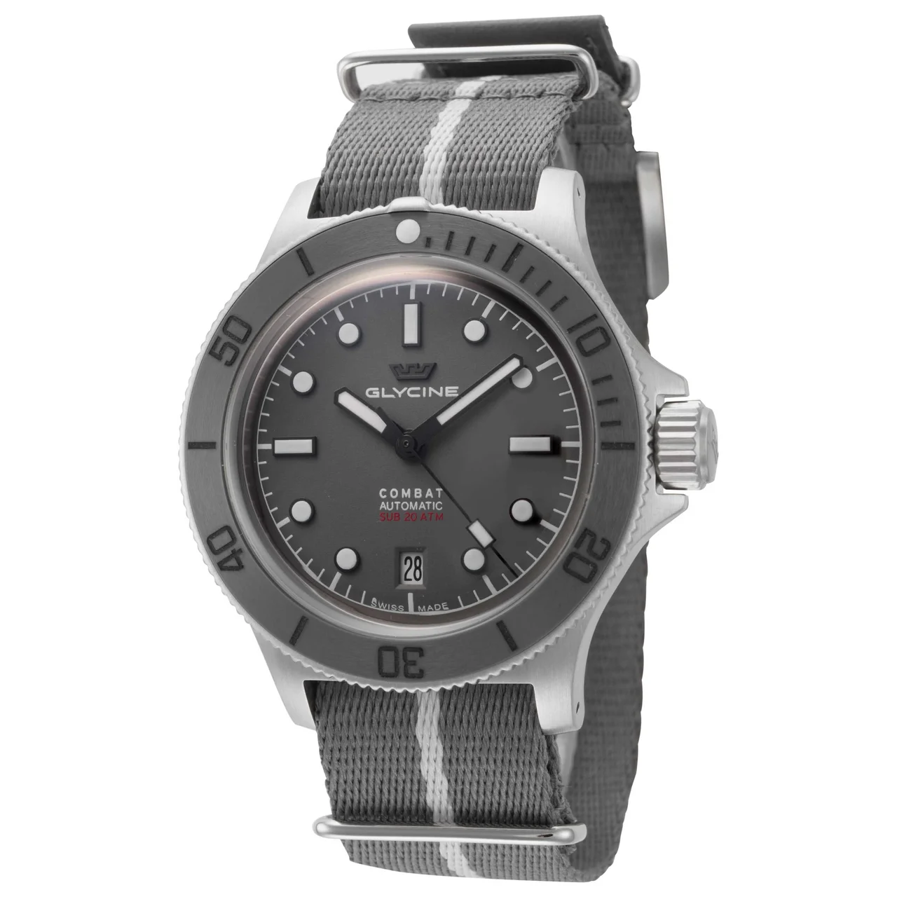 Glycine Combat Sub Box Ceramic Watch GL0526 kol saati