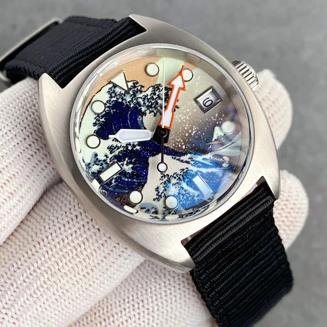 Tandorio Identity Crisis TD102W 36mm Wave Luminous Dial Sapphire 20Bar NH35A Field 14:2000