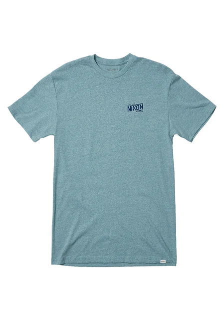 Nixon US National T-Shirt - Heather Pacific S2842-3384-02 kol saati