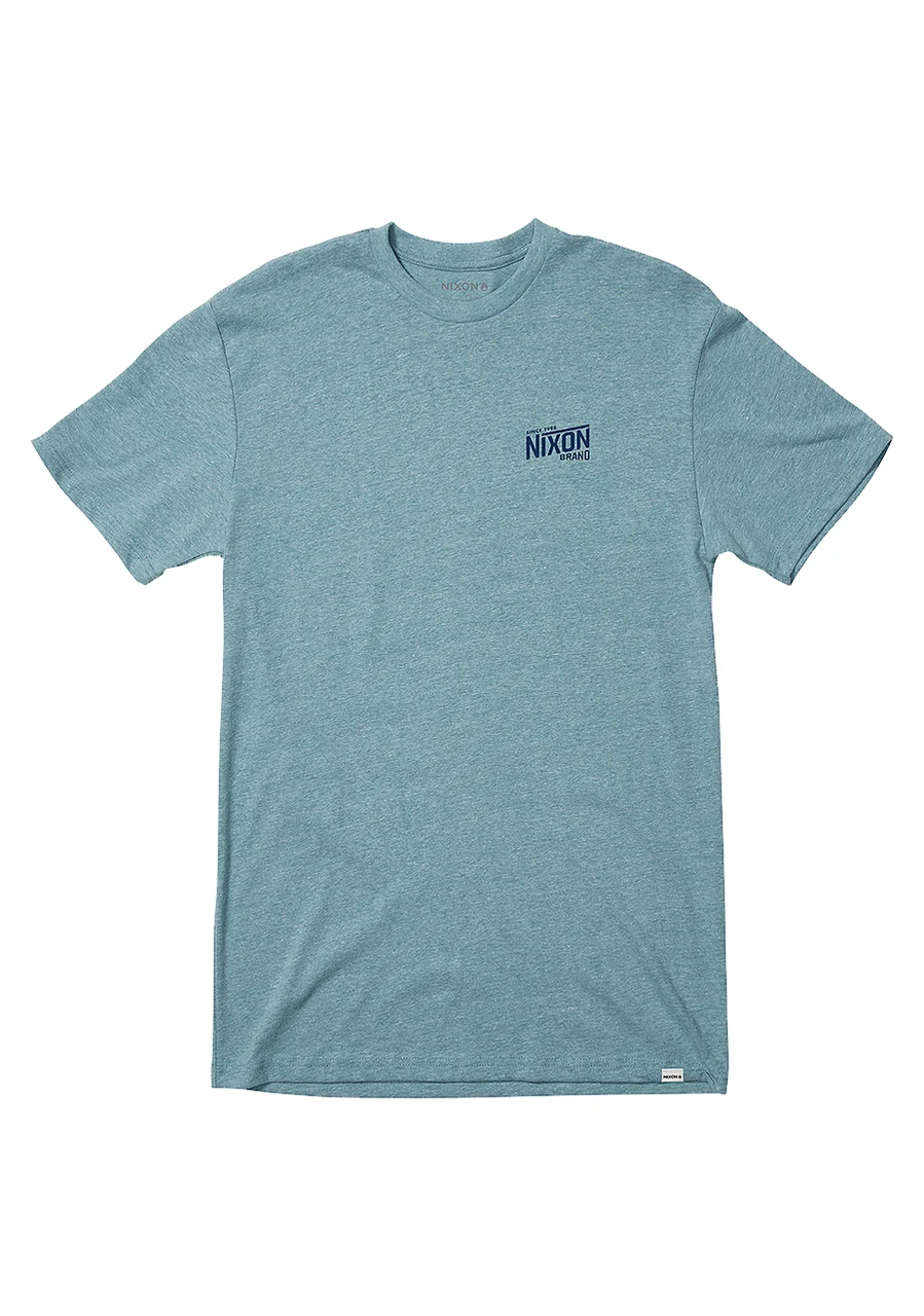 Nixon US National T-Shirt - Heather Pacific S2842-3384-02 kol saati