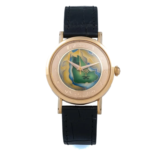 Universal UNIVERSAL REF. 10 232-1, ROYAL PRESENTATION WATCH WITH POLYCHROME CLOISONNÉ ENAM