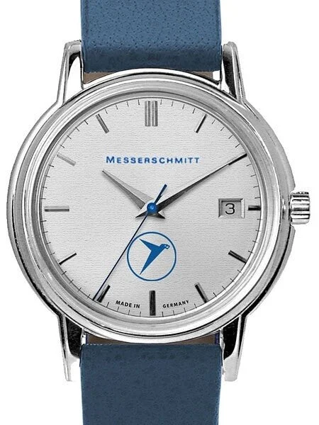 Messerschmitt Conte Crayon Style, Silver Dialed Quartz Dress Watch #KR200Q-Super kol saati