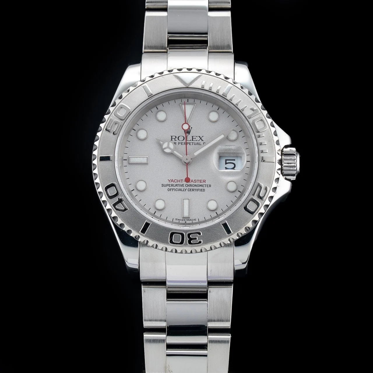 Rolex Yacht-Master 40 Silver Dial Chronometer Watch 16622 210009N36365 40 mm kol saati