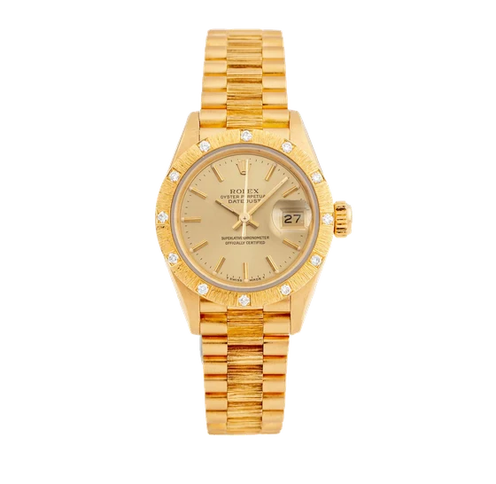 Rolex ROLEX REF. 69288; “DATEJUST”; 18K YELLOW GOLD AND DIAMONDS kol saati