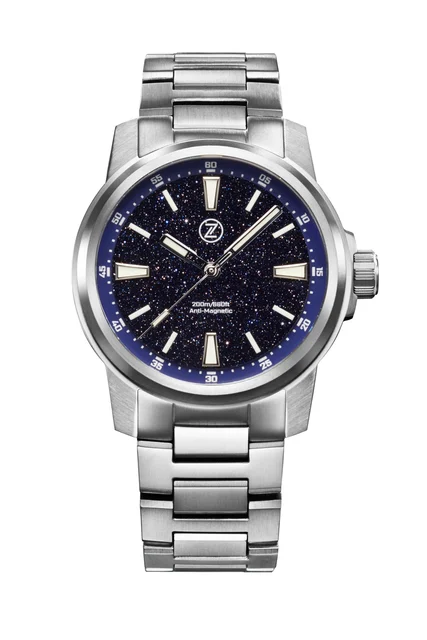 Zelos Aurora Field 42mm Ti 'Aventurine' kol saati