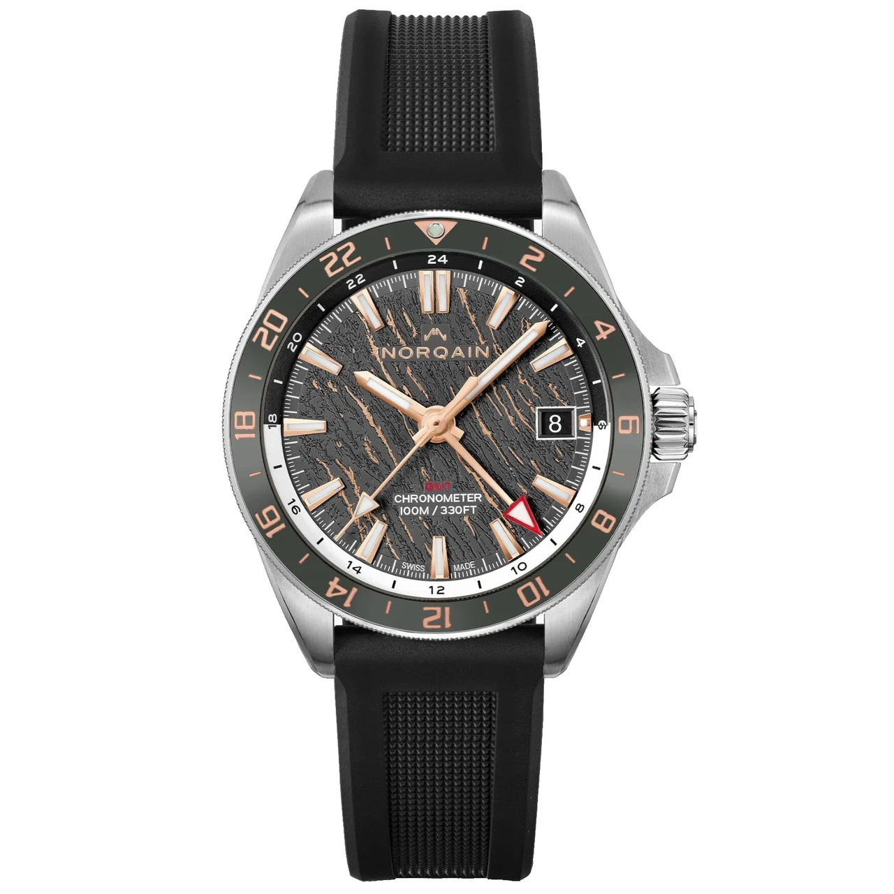 Norqain Adventure Neverest GMT Glacier 41mm N1100.22S02.G01.R01 41 mm kol saati