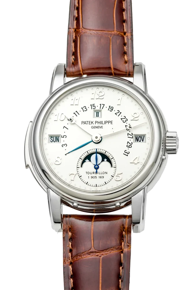 Patek Philippe PATEK PHILIPPE REF. 5016P-010 TOURBILLON MINUTE REPEATER PERPETUAL CALENDAR PLATINUM kol saati