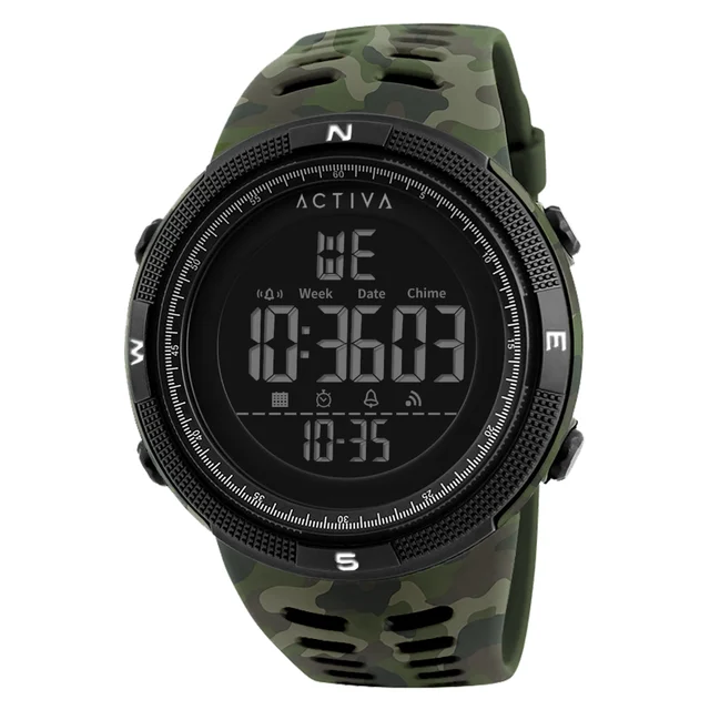 Activa Summit X Invicta Digital Watch - 50mm. Camouflage. Green (ACW1915MC-001) kol saati